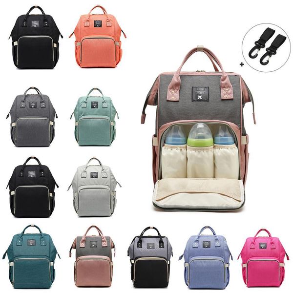 

mommy diaper large capacity designer nursing nappy baby care bag for mother kid fashion travel backpack 201120