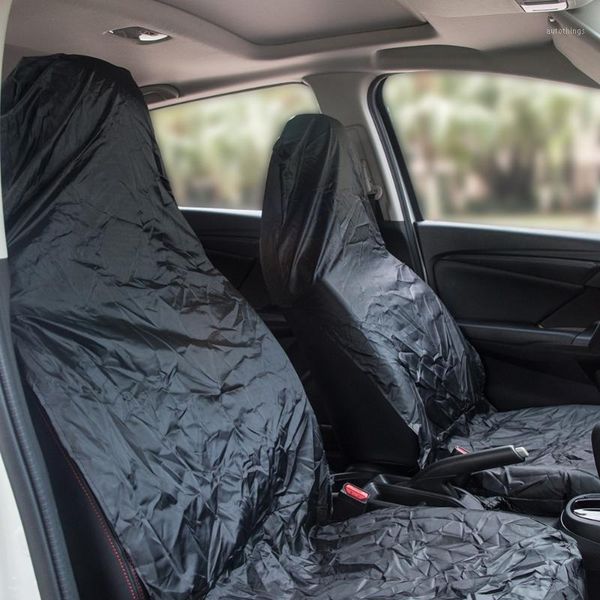

2 pcs automobiles seat covers waterproof nylon auto seat cover protectio car van front cover protector car styling 3 colors1