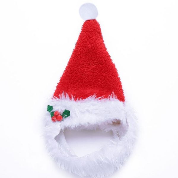 

dog cat hat costume christams dogs hats cap necklace with bell pet supplies for christmas festival dog acc jllctf