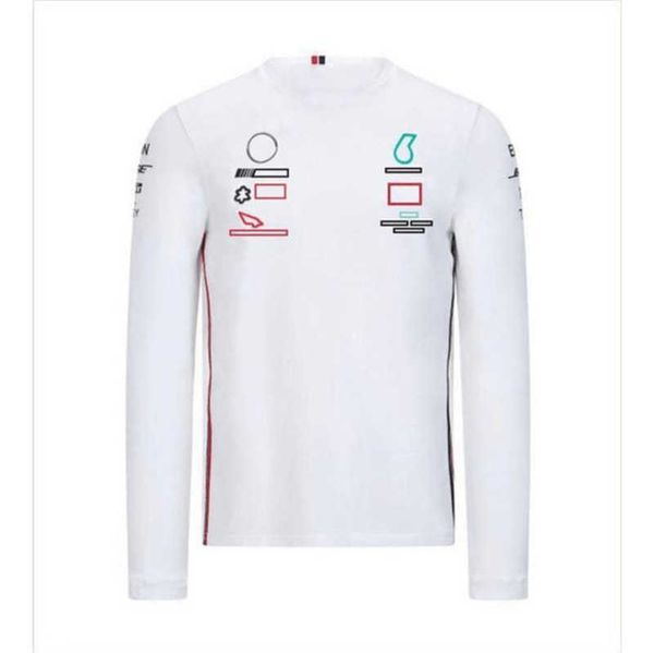 

luxury mens brand petronas mercedes amg t shirts sweatshirts f1 formula one racing women casual long sleeve t-shirts benz lewis hamilton tea, White;black