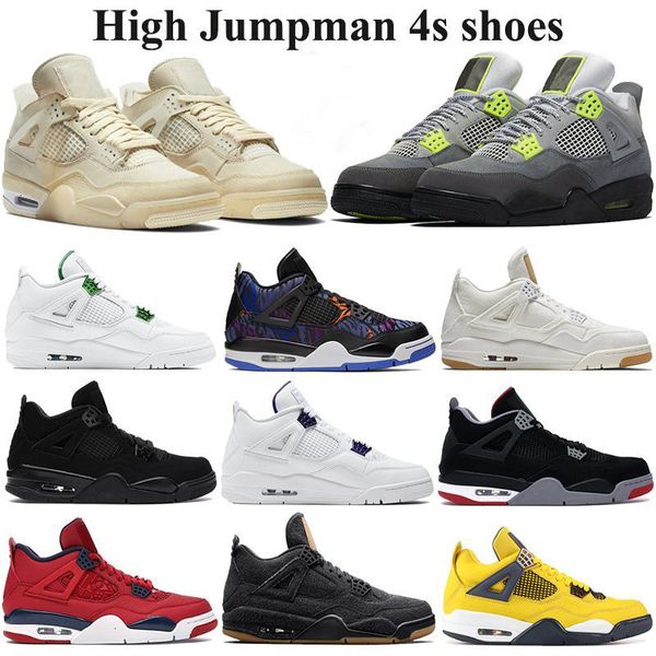 

white 2020 jumpman shoes 4s basketball xsail denim black white game royal men athletic sneakers se neon metallic purple trainers eur 40-47