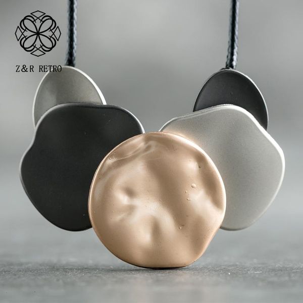 

pendant necklaces vintage jewelry for women choker long rope chain suspension alloy jewellery & pendants gift mum 2021, Silver