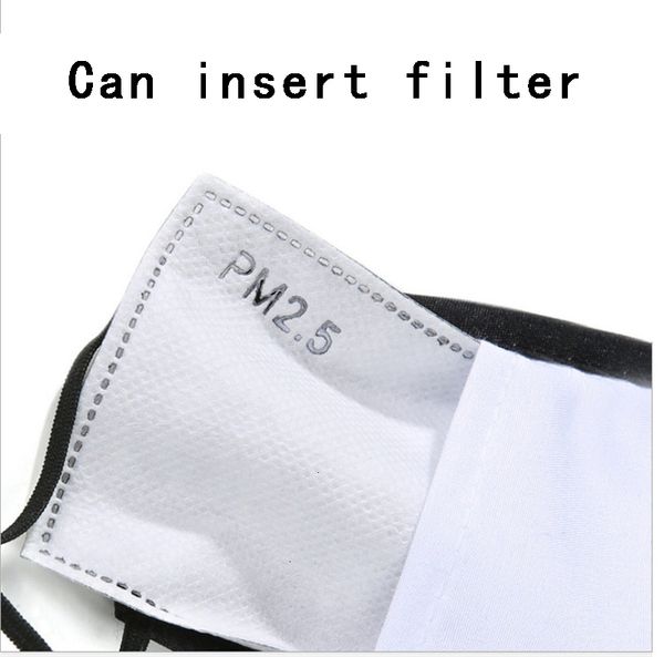

in stock black fashion face with breathing valve dust-proof breathable protective mask can insert pm2.5 filter cotton masks