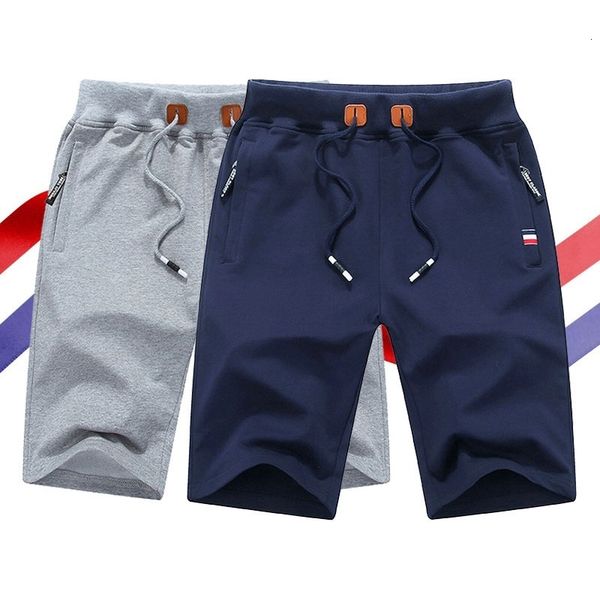 

2021 new summer cotton men casual elastic waist jogger short sweatpants male slim beach shorts breathable mens clothing 5zae, White;black
