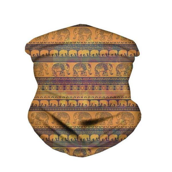 

hycool cycling windproof head scarf masks classic traditional elephant pattern balaclava sport hiking fashion magic headband, Blue;gray