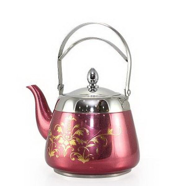 

with filter stainless steel water flower pattern palace thicker bottom kung fu tea kettle coffee pot q1222
