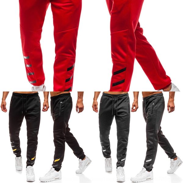 

wft75 горячая весна новый спортивный карман на молнии печать ноги мужские k39 брюки брюки pantszipper случайных спорта x0lko, Blue