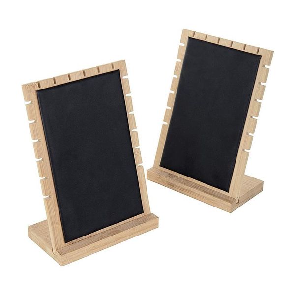 

modern bamboo necklace jewelry deskdisplay board, a set of 2, Pink;blue