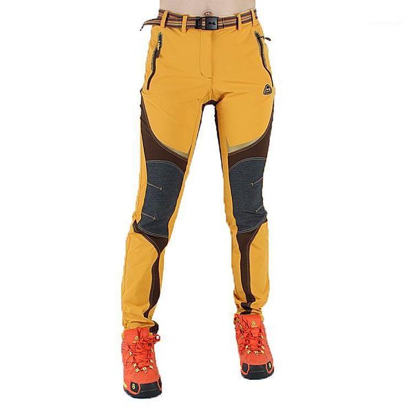 

outdoor pants women`s spring autumn quick-dry waterproof breathable slim elastic hiking ladies cycling climbing trousers1, Black;green