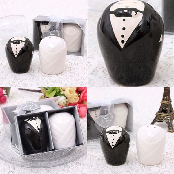 

seasoning pot bride and groom dresses pattern spice jar wedding favors giveaways gift salt pepper bottle home furnishing articles 3 5tza p1