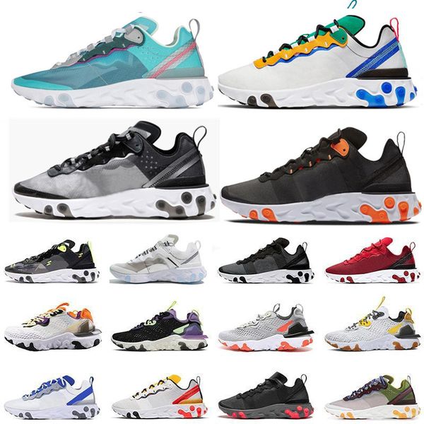 

react element 87 55 running shoes for men women anthracite light bone triple black white red orbit fashion mens trainers sports sneaker