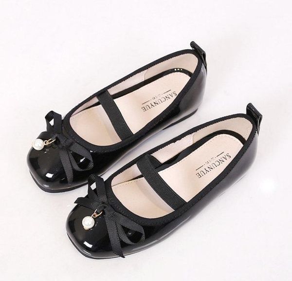 

summer girls leather sandals kids pearls single shoes children flat soft sandal toddler princess shoes girls children dance shoe1, Black;grey