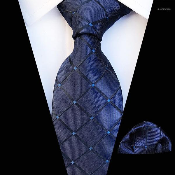 

linbaiway neck tie set for men fashion necktie handkerchief men's classic striped evening dress neck tie for wedding custom logo1, Blue;purple