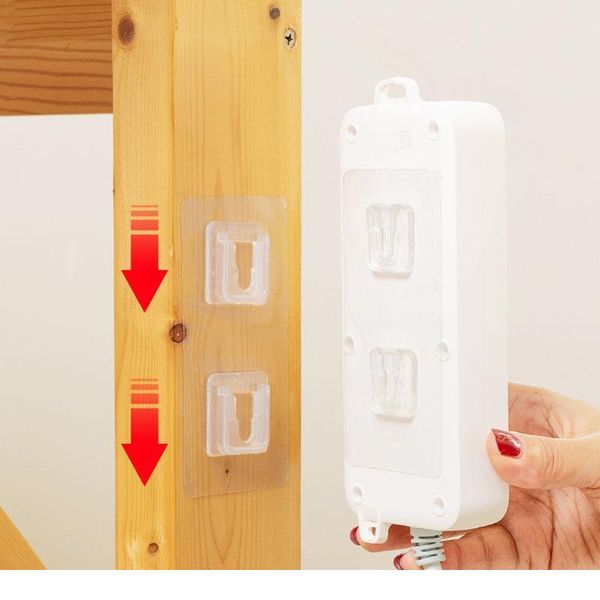 

10pcs double-sided adhesive wall hooks hanger wall storage holder suction cup sucker transparent hooks for kitchen bbymnx