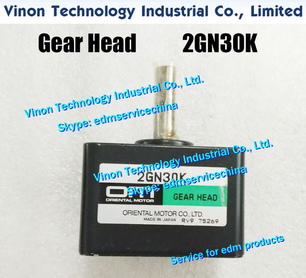 Gear Head 2GN30K (Japan Oriental) utilizzato per il motore 6W/100V 21K6GN-A per AgieCharmilles HD, SD Drill EDM Machine