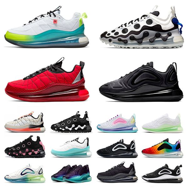 

cushion 720s 818 sneakers ispa men women running shoes total eclipse black sea forest white pink aqua powder bubble pack purple trainers, White;red
