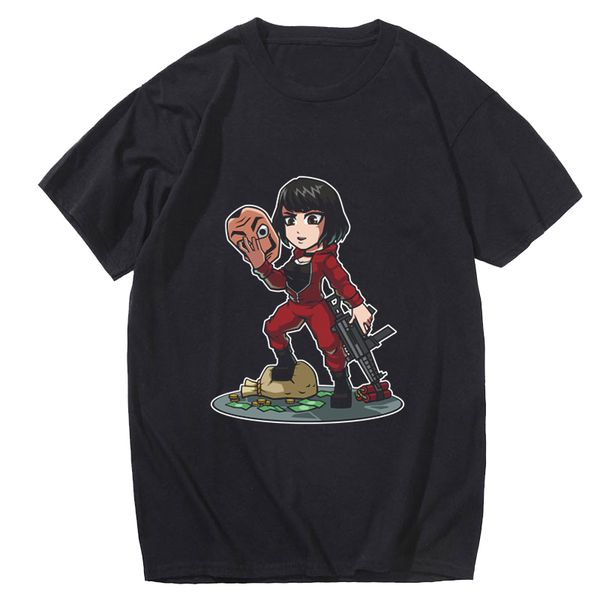 

sport men short sleeve house of paper t shirt men funny design la casa de papel t shirt money heist tees tv series black t-shirt