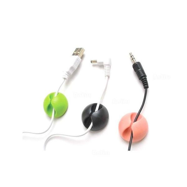 

universal cable bobbin winder clamp protector earphone organizer wire cord desk fixer holder data line tidy collation ma jllkad