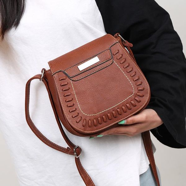 

shoulder bag women's bag 2020 new style woven small fashion handbag crossbody saddle