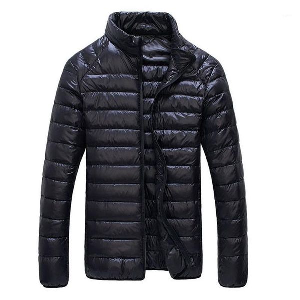 

90% white duck down jacket 2019 new ultralight men winter duck down coat outwear parkas waterproof overcoat1, Black