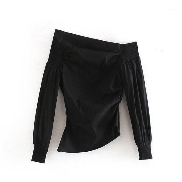 

woah xxn45-9565 european and american fashion asymmetric, White