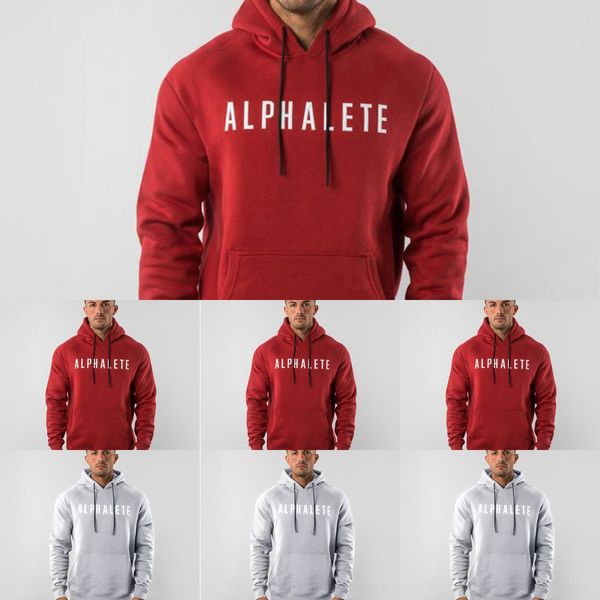 

братья мышечные новый плюшевый король волков мужские осенние и зимние спортивные мужские хлопка фитнес толстовка sweatersweater свитер hoodi, Black