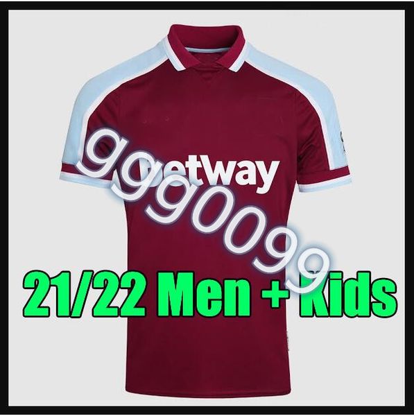 

thailand 21 22 soccer jerseys 2021 2022 lingard ham anderson rice noble football shirt men + kids kit sets uniform, Black;yellow