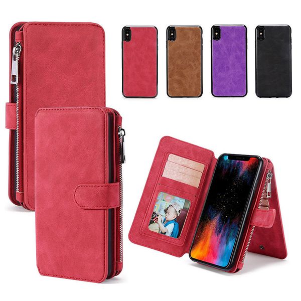 Handyhülle im Brieftaschen-Stil ist geeignet für IP 12 Handy-Holster-Karte Xs Max Wallet Handyhülle XR Flip Magnetic Protective