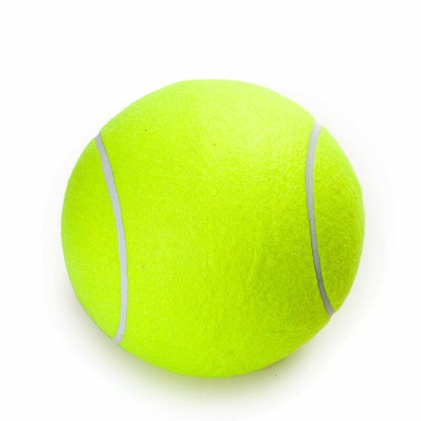 

24см giant теннисный мяч для домашних животных chew игрушка большой надувной теннисный мяч signature шаровые supplies открытый cricket jllnk