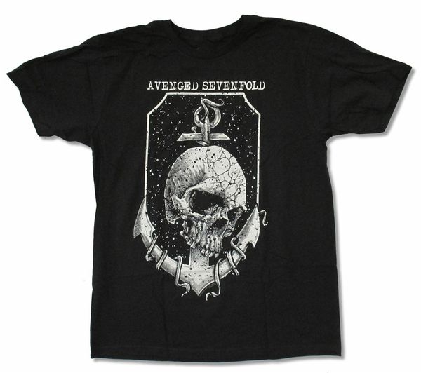 

avenged sevenfold anchor черный новый взрослый a7x уличная балахон дизайнеров футболки толстовка