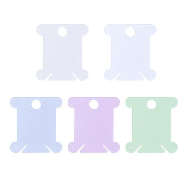 

50pcs mix colors cross stitch plastic bobbins winding board for diy embroidery crafts sewing tools accessory s951, Black