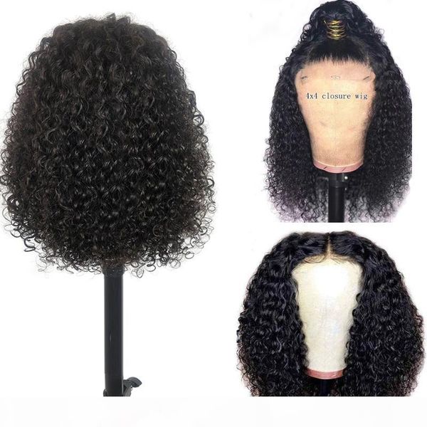 

ornate hair curly human hair wig 8-26 inch 13*4 lace front wig 150% denisty brazilian wigs for black women middle ratio, Black;brown