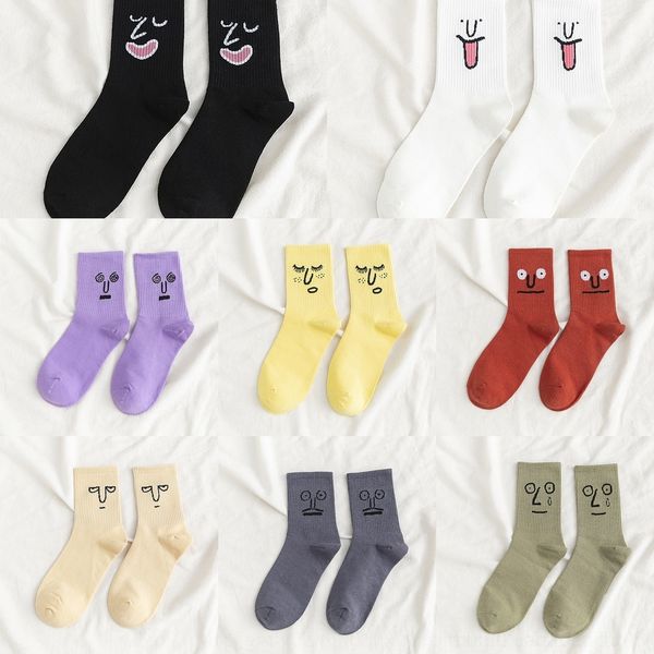 

xw3rr носки и новые детские смешные выражения иных модной осени личности все хлопок корейского мультфильм мужчины носков 4gxzj, Black