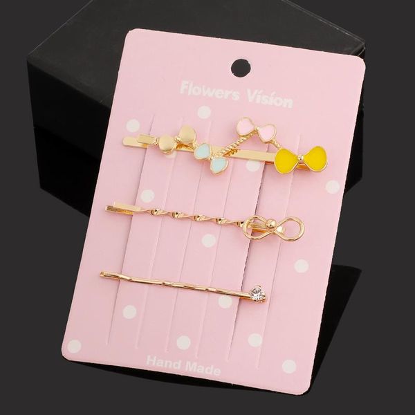 

fashion hair accessories for women girls hair clips gold bobby pins star heart butterfly rhinestone hair pins hairpins barrette qylgej, Black;brown