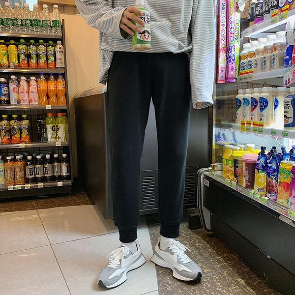 

ins slim sports casual street style loose oversized ins korean fashion slim sports casual street style korean pants fashion pantsloose overs, Blue