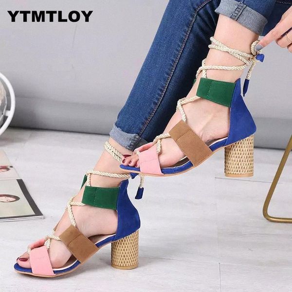 

20212019 summer wedge espadrilles women sandals 7cm heel pointed fish mouth sandals woman hemp lace up women platform #8n7j, Black