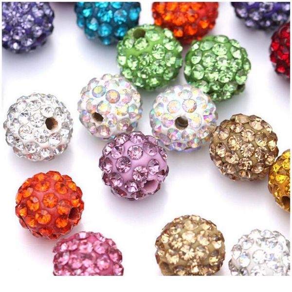 

10pcs glass crystal ball beads for jewelry making rhinestone crystal spacer beads bracelet diy acc qylkeu