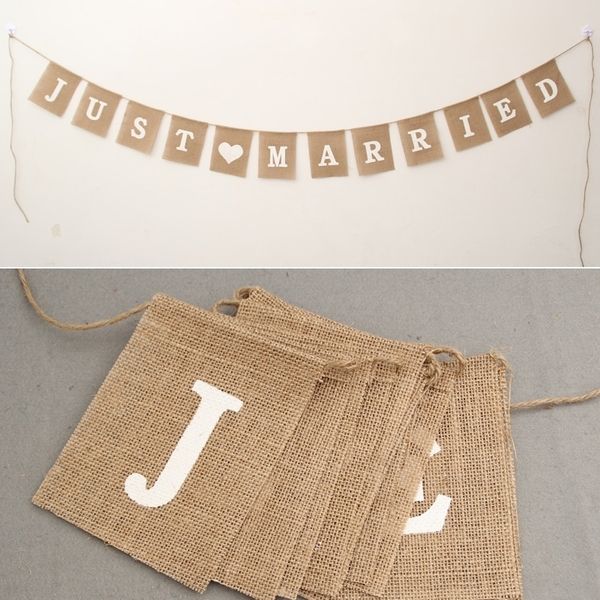 

ejugs decoration party christmas just married linen party linen wedding triangle wedding decoration married flag christmas flag just triangl
