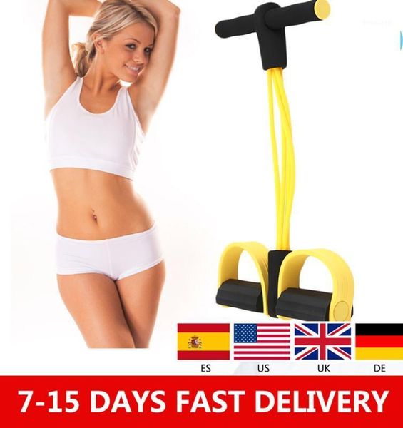 

four elastic band fitness resistance band rope exercise equipment for yoga pilates workout latex tube pull rope drop shipping1