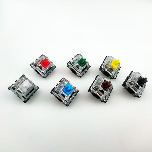 

idobao gateron mx switch 3pin transparent case mx green brown blue switches for mechanical keyboard cherry compatible1