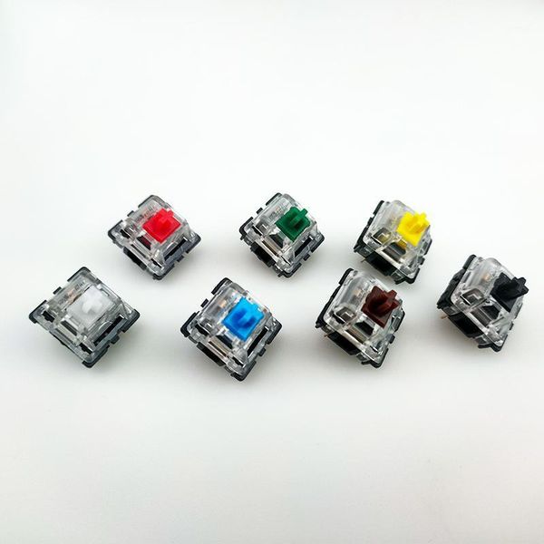 Idobao Gateron MX switch 3pin caso transparente mx verde marrom azul interruptores para teclado mecânico cereja compatível1