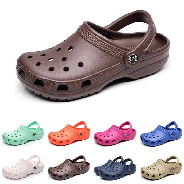 

new men women fashion sandals clog triple white black red yellow pink storm blue mens slippers beach l shoes size 36-45