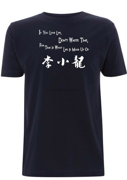 

bruce lee if you love life dont waste time inspired quote the dragon short sleeve wholesa sweatshirt hoodie t shirt