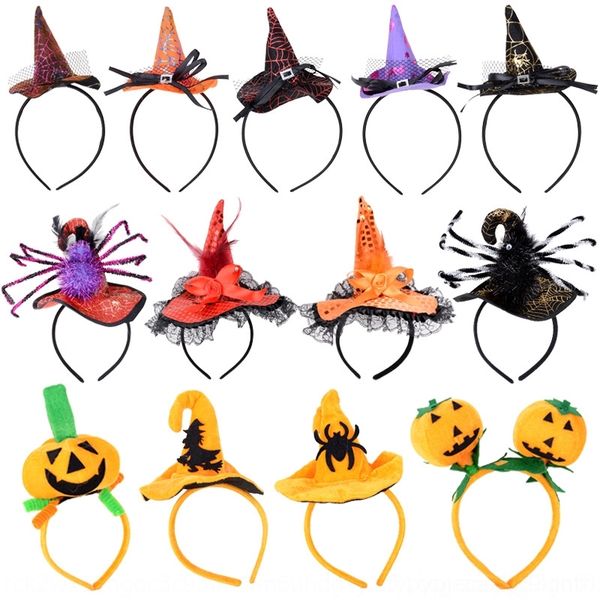 

mbb4f halloween head wizard hair band spider props pumpkin hair band children's hat costumes web bandprop headband mp5j6