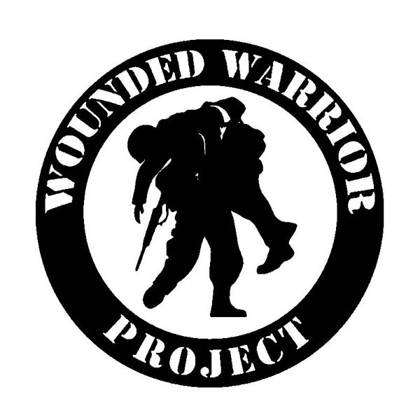 

17.8cm*17.8cm wounded warrior project vinyl decal car sticker black silver c13-000681