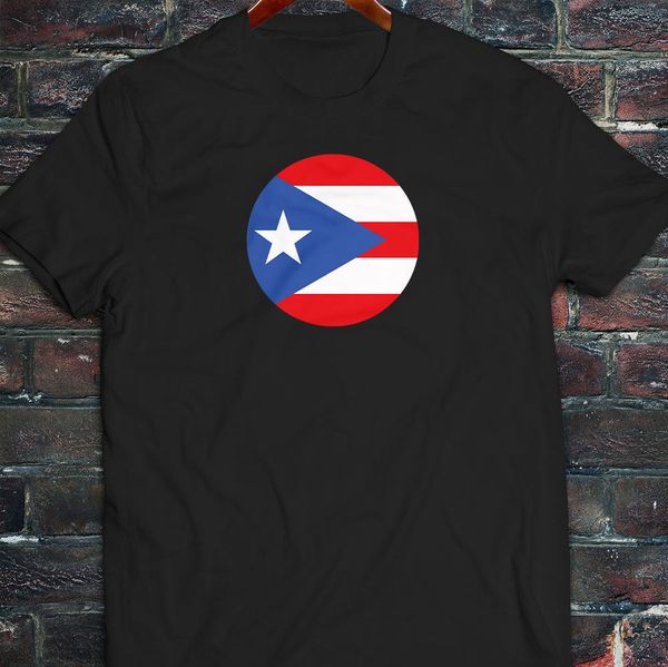 

2020 summer fashion puerto rico flag circle pride proud star stripes mens black t-shirt tee shirt sport hooded sweatshirt hoodie