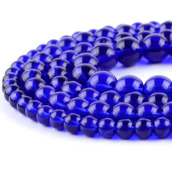 

wholesale dark blue glass crystal beads round loose spacer beads for jewelry making 4/6/8/10/12mm diy bracelet necklace
