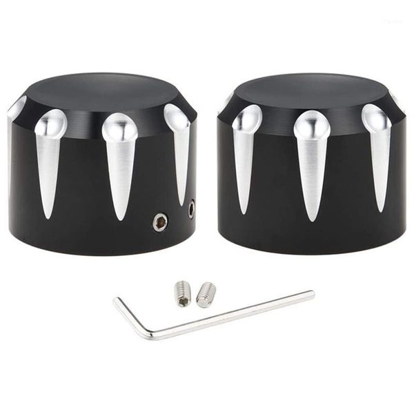 

black front axle nut cover cap for softail electra road street glide sportster 2002-20201