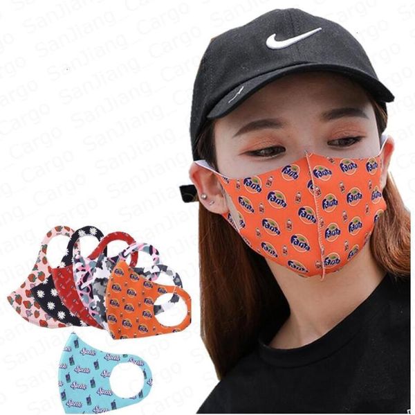 

fashion face mouth mask dustproof masks ultraviolet-proof protective cartoon print reusable washable anti dust haze pm2