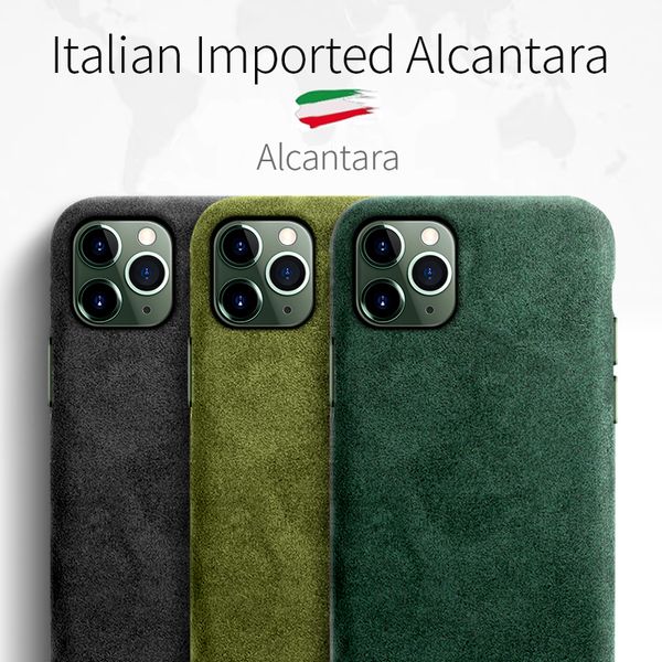 

sancore для iphone 12 mini 11 pro max case alcantara мода искусственная кожа полная защита бизнес телефон shell замша